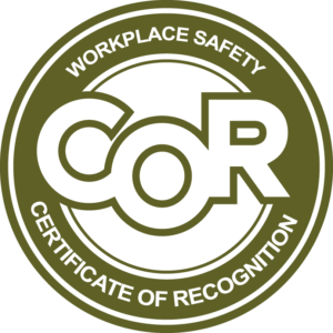 Rumble Industries Ltd. is COR Certified - COR Workplace Safety Certificate of Recognition